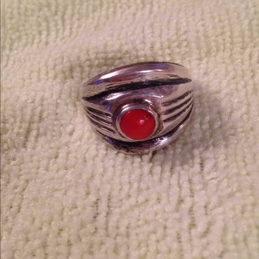 Vintage Red Turquoise Ring
